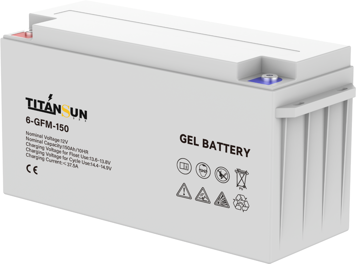 Bateria gel 12v 150ah 2400 cilos, Titansun